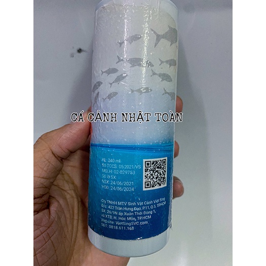 VI SINH FRESH BOOSTER ĐIỀU HÒA BỂ CÁ CẢNH VIỆT SING CHAI 240ML
