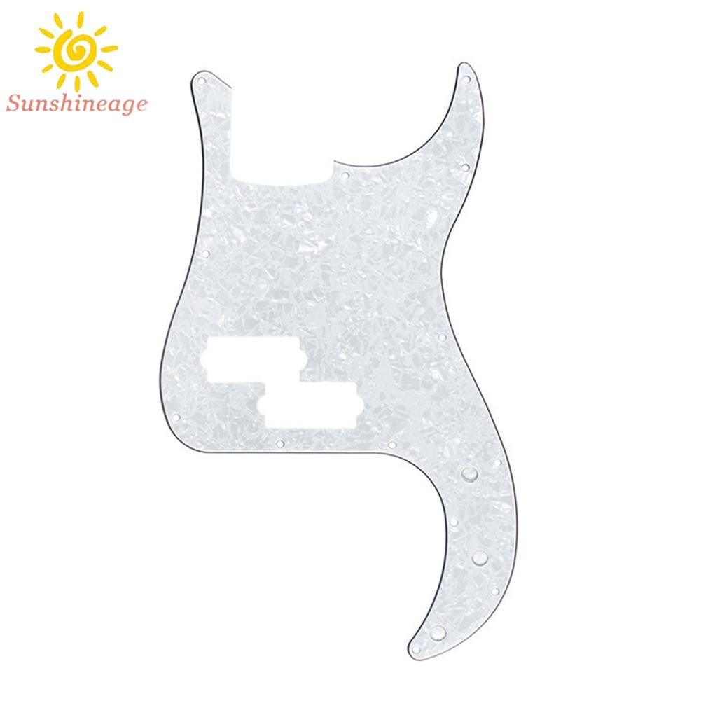 SUNAGE- ~Bass Pickguard Aged White Black Black Pearl Celluloid Dark Brown Tortoise【SUNAGE-HOT Fashion】