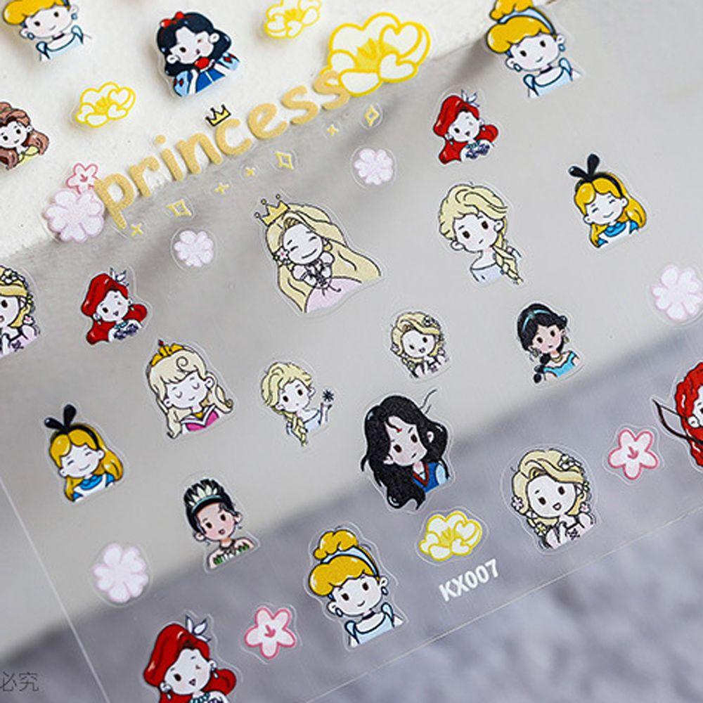 OCEANMAP Miếng Dán Trang Trí Móng Tay Tự Dính Họa Tiết Hoạt Hình Dễ Thương