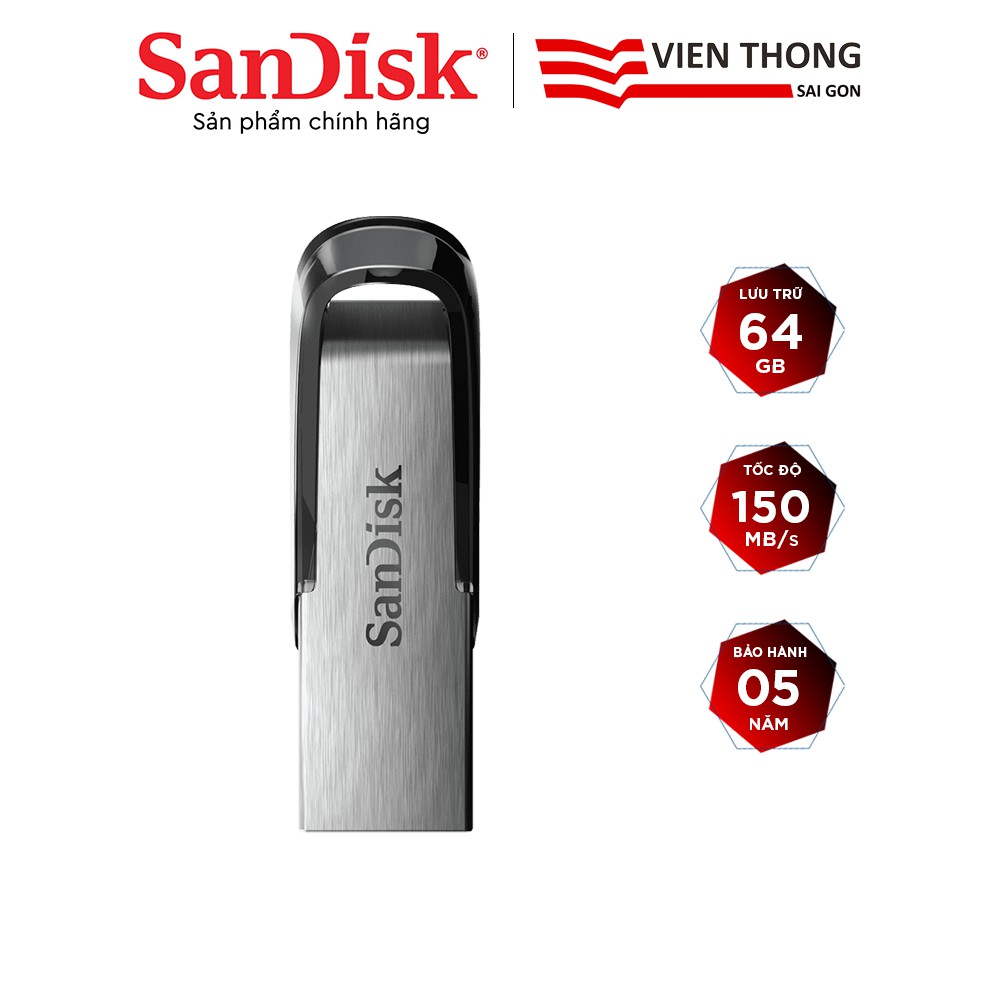 USB 3.0 SanDisk CZ73 64GB Ultra Flair upto 150MB/s