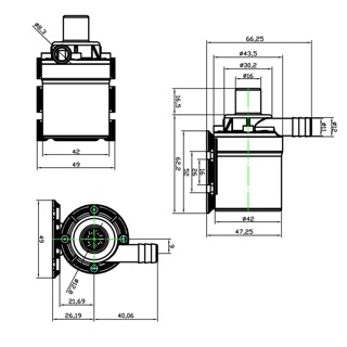 Có video Bơm nước mini 12v 19w 800L/H