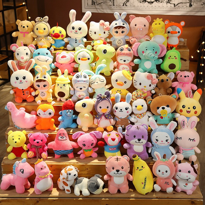 Gấu bông mini size 5cm giao ngẫu nhiên - Gấu bông mini kèm móc khóa