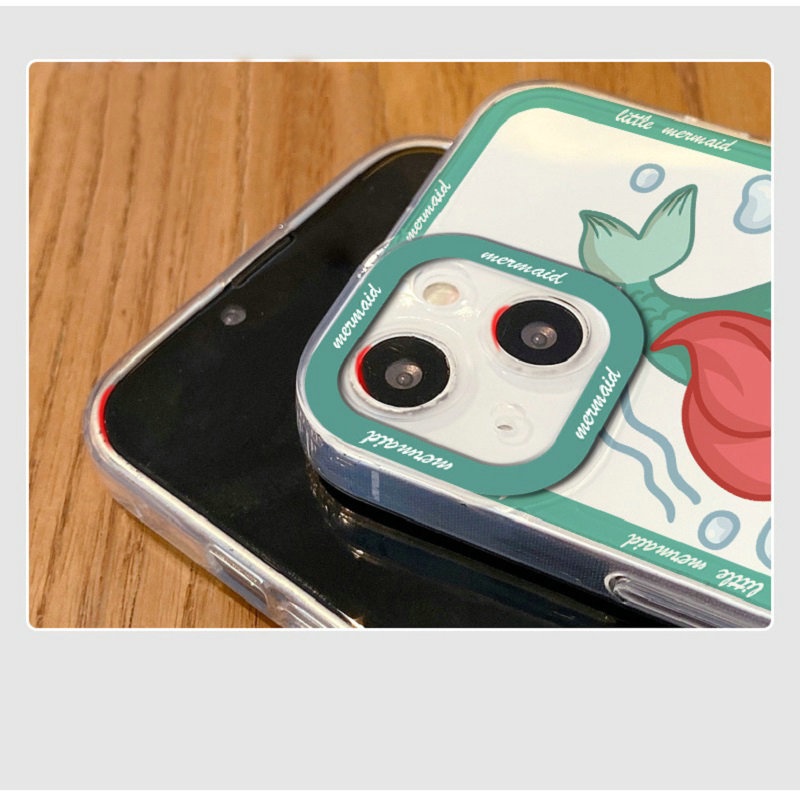 Ốp Điện Thoại Mềm In Hình Nàng Tiên Cá Cho iPhone 13 12 Mini 11 Pro X XR XS Max SE 2020 6 6S 7 8 Plus