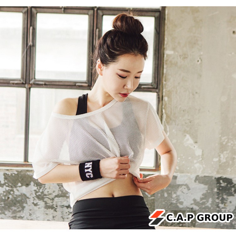 Áo Croptop lưới mặc ngoài Bra tập Gym Yoga áo này mà kết hợp với set quần áo tập Shop bán thì cực Sexy và siêu đẹp