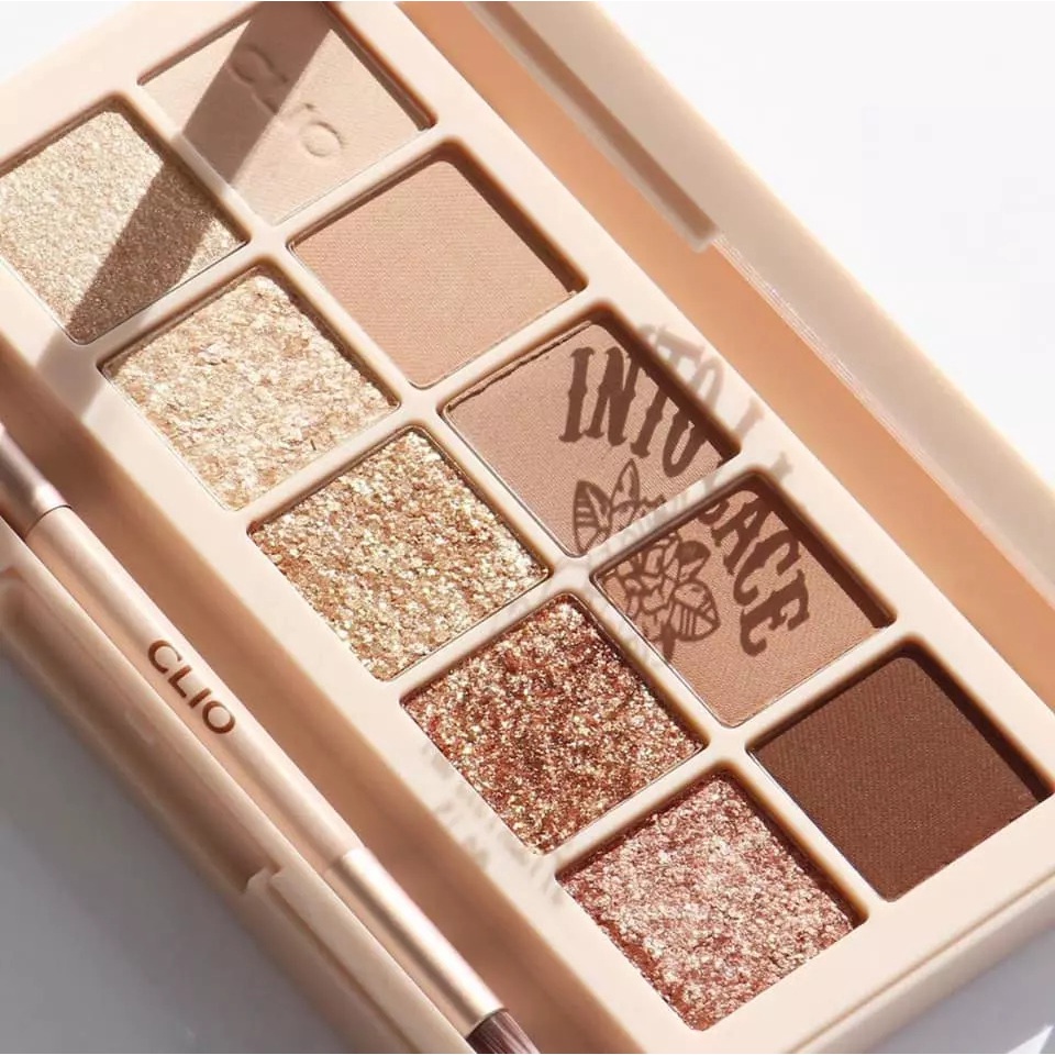 [ĐỦ BILL | Clio ] Bảng mắt 10 ô Pro Eye Palette màu 08 Into the Lace và 09 Botanic Mauve | BigBuy360 - bigbuy360.vn