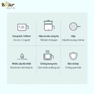 Nồi lẩu hấp đa năng Bear DRG-D12M5