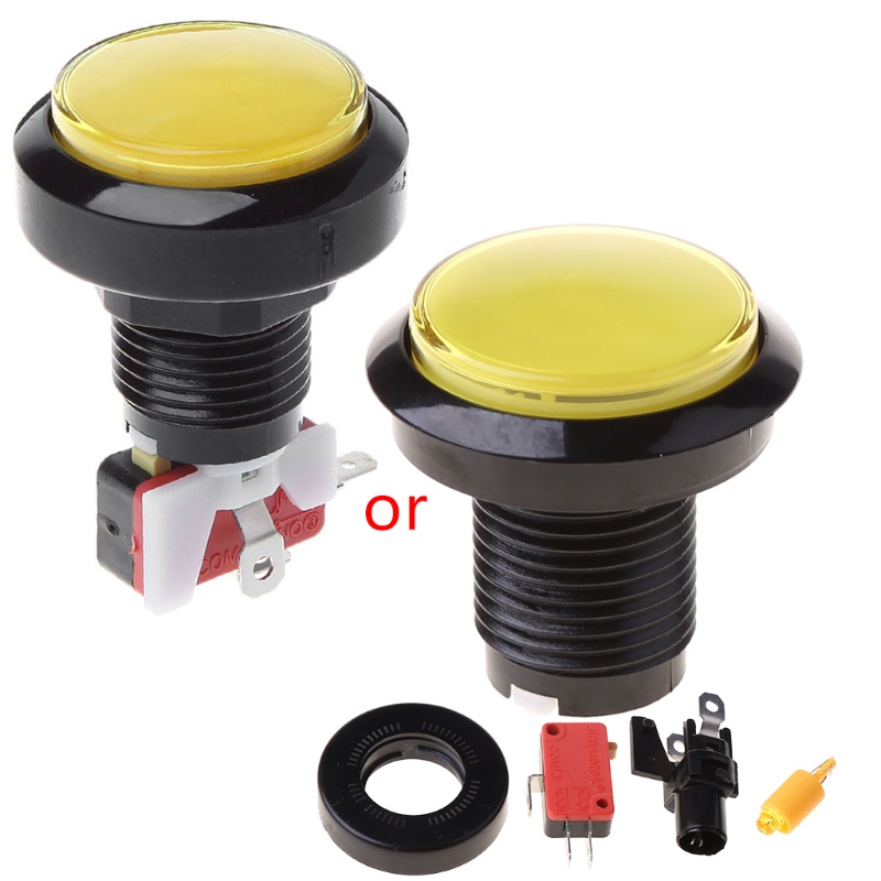 Nút Nhấn Đèn LED 45mm 1.77 inch Kèm Công Tắc Micro