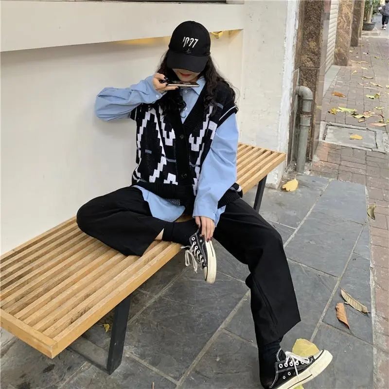 Áo khoác Cardigan dệt kim sát nách thời trang thu đông | BigBuy360 - bigbuy360.vn