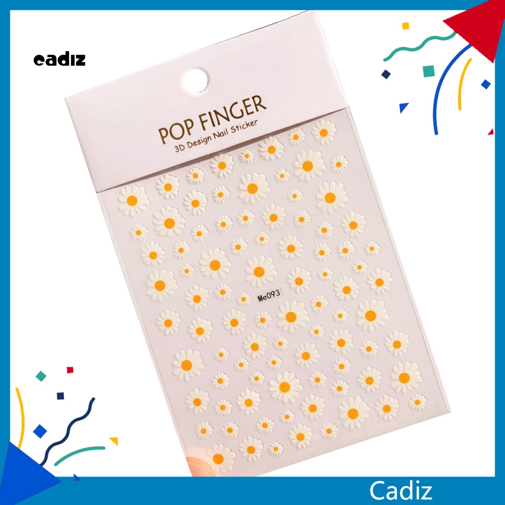 Miếng Dán Trang Trí Móng Tay Họa Tiết Hoa Nhiều Màu Sắc Thời Trang Mùa Hè Dành Cho Nữ