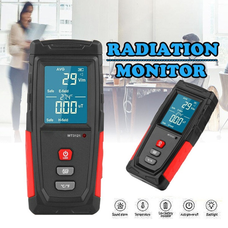 Máy Kiểm Tra Bức Xạ Điện Từ Cầm Tay Màn Hình LCD