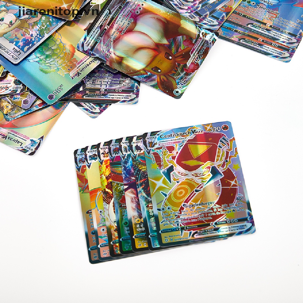 Pokemon Cards in Spanish TEAM GX VMAX Trainer Energy Holographic Playing Cards