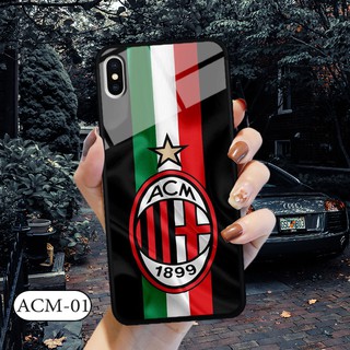 Ốp kính 3D IPHONE X - in biểu tượng đội bóng