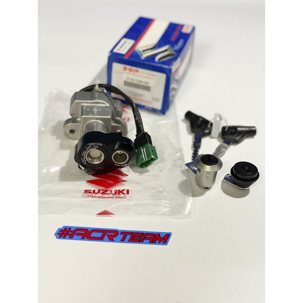 Bộ Ổ Khoá Zin Trước - Sau - Satria Fi, Raider FI - Chính Hãng