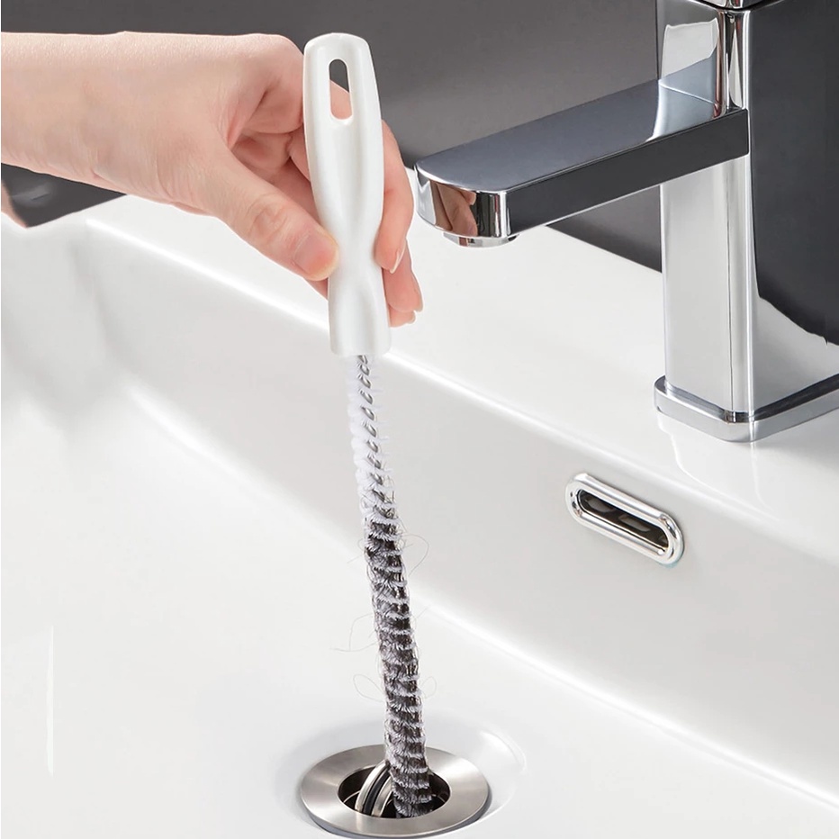 Bàn Chải Vệ Sinh Ống Thoát Nước Nhà Tắm Tiện Dụng 60CM