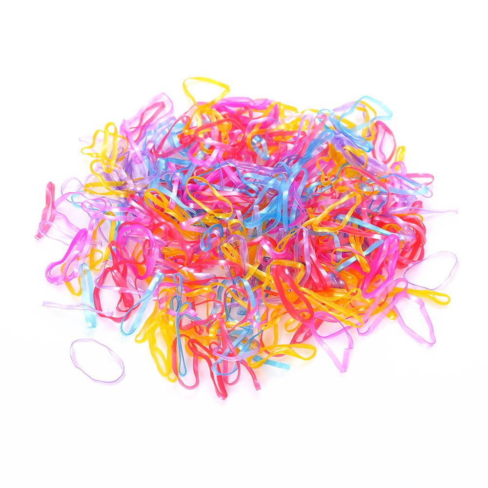 Túi đựng 300 dây thun cột tóc đuôi ngựa tiện dụng