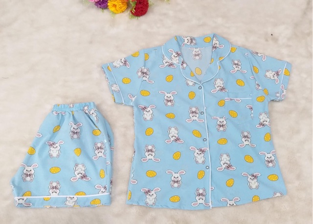 Sỉ, lẻ Bộ pijama lụa thái loại 1 bán shop quần đùi tay ngắn ( bao đẹp, bao giặt)