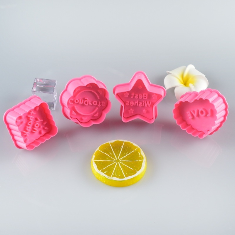 Set 4 Khuôn Nhấn Chữ 3d Trang Trí Bánh