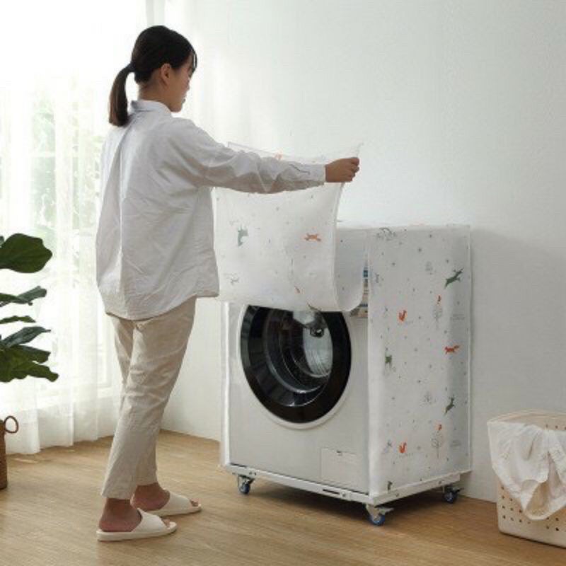 bọc máy giặt lụa satin chống thấm nước