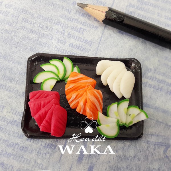 Sashimi Nhật Mini Food 01- Mô hình 1/12