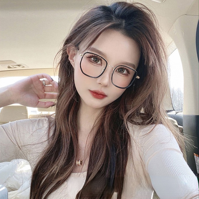 Mắt Kính Gọng Vuông Cỡ Lớn Phong Cách Retro Thời Trang