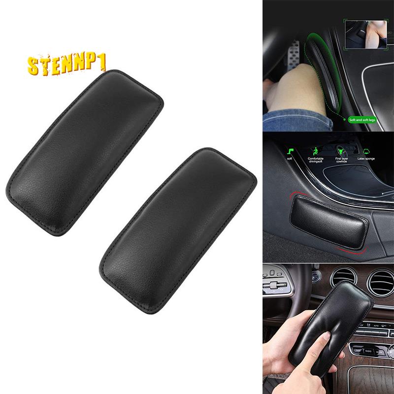 Set 2 Đệm Kê Tay Bằng Da Mềm Thoải Mái Cho Ghế Ngồi Xe Hơi