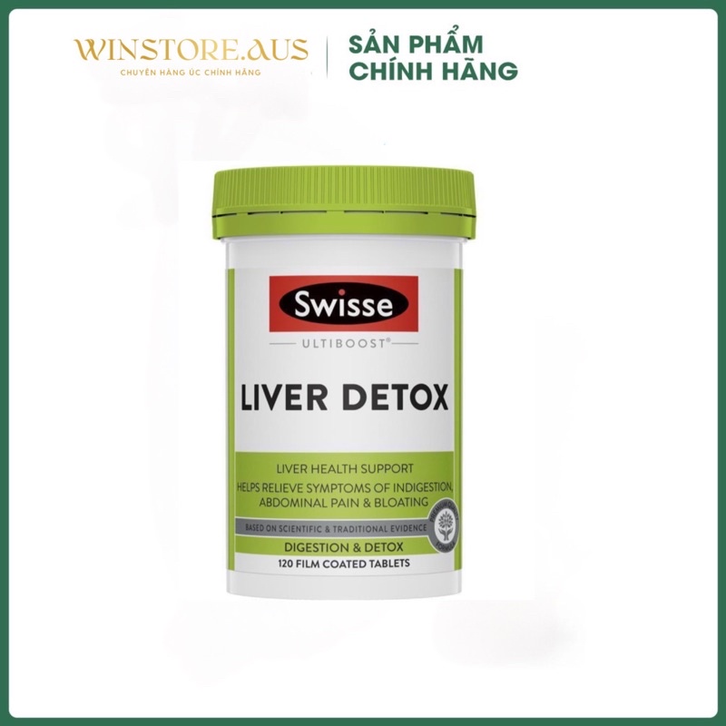 Viên uống bổ gan, giải độc - Swisse Liver Detox 120 viên của Úc