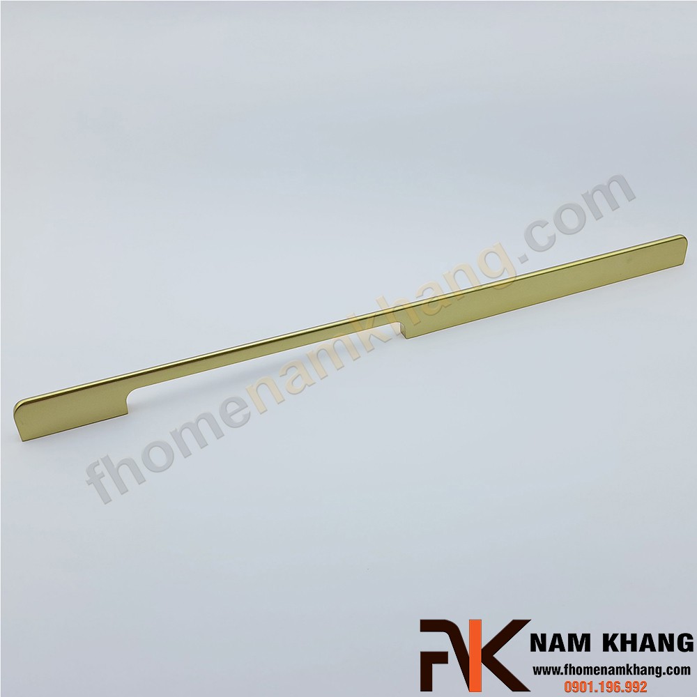 Tay nắm cửa tủ quần áo cỡ dài màu vàng NK260-V (giá 1 cái)