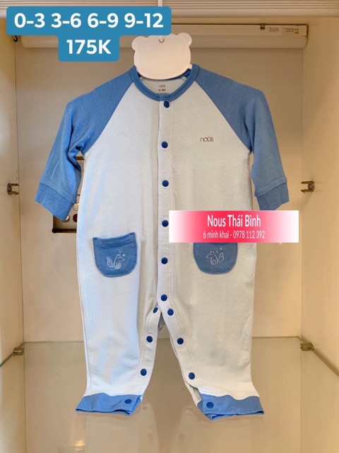 Body không tất xanh nous 2020 sz 0-12M