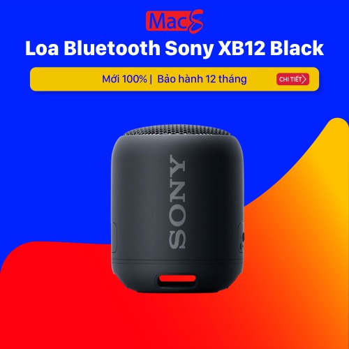 Loa Bluetooth SONY SRS-XB12 Black Chính Hãng