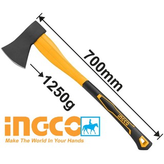 INGCO Búa Rìu Cán Nhựa Lõi Thép 1250g Dài 70cm HAX02012508 THT7812506