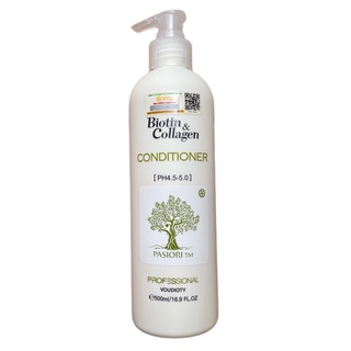 Dầu xả phục hồi, kích thích mọc tóc Biotin & Collagen Pasiori Conditioner 500ml