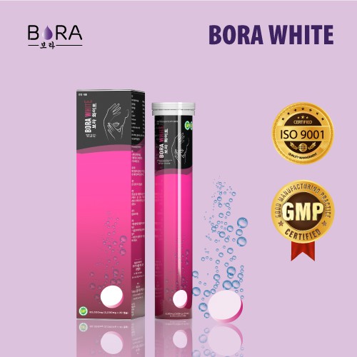 Viên sủi trắng da Bora White BR01 công nghệ Hàn Quốc 20 viên/hộp