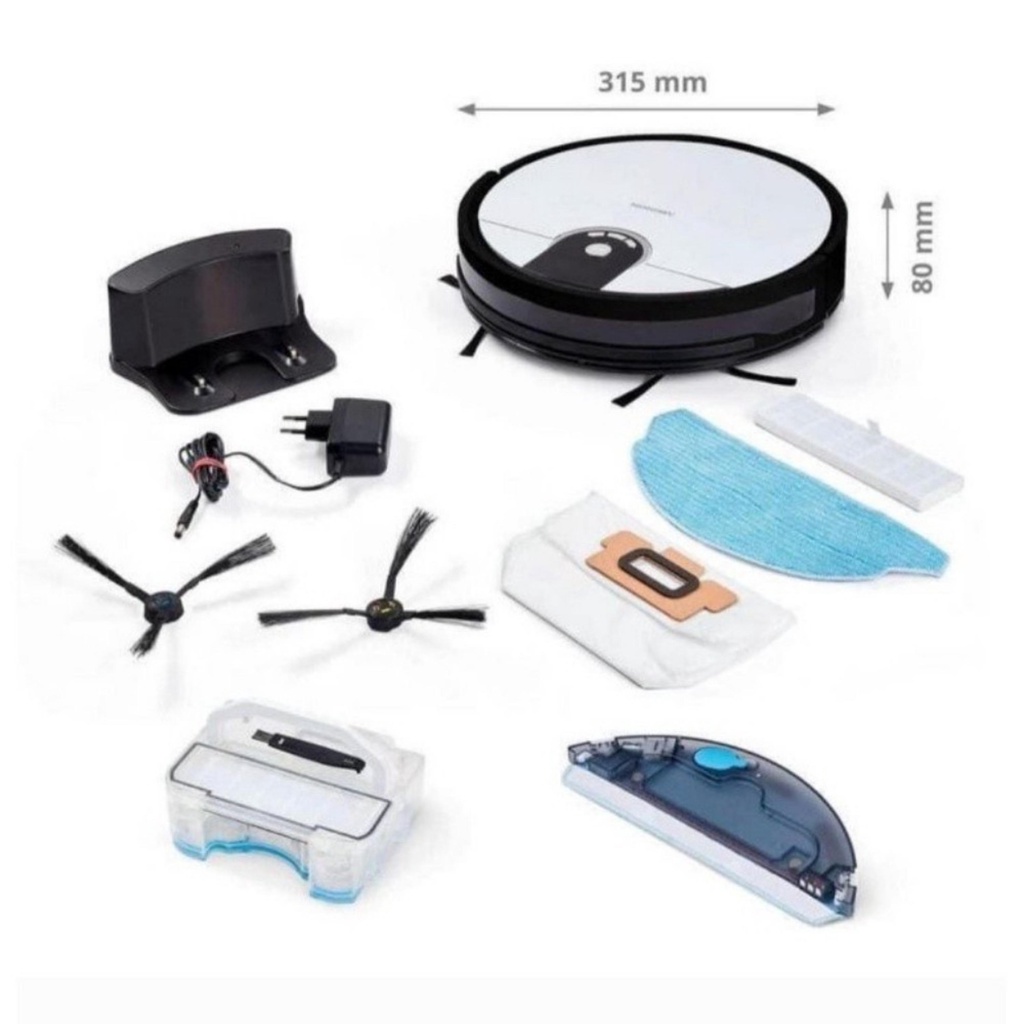 Robot hút bụi lau nhà MEDION MD 20011 điều hướng thông minh [CAM KẾT CHINH HÃNG] - GEXHOME