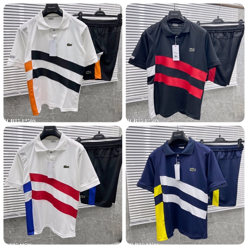 Bộ Thể Thao Nam Lacoste Phối Màu - Bộ Lacotes Nam Gai Cao Cấp