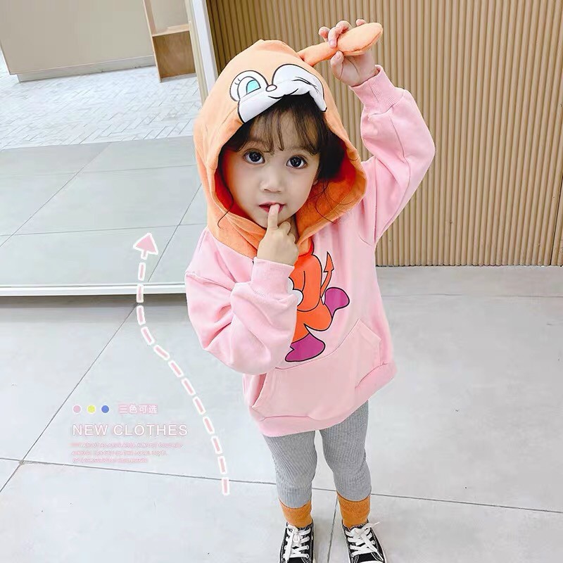 (THANH LÝ)Áo nỉ Mặt Thú siêu dễ thương cho bé từ 7-18kg