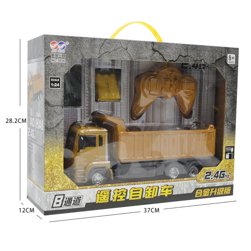 Xe ben công trình Điều Khiển từ xa tiến nùi, nhâng hạ ben, sang phải trái E570-001 chất lượng cao