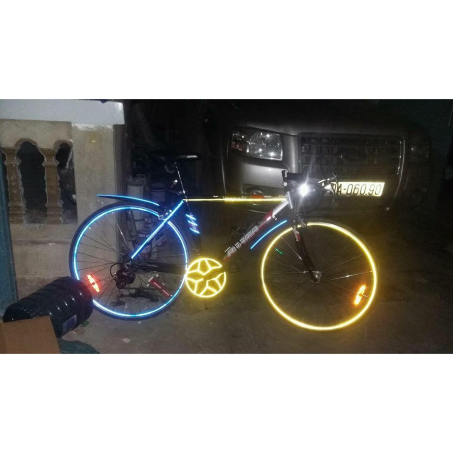 Tem dán vành phản quang xe máy-tem vành chỉ Decal -Decal dán phản quang chống thấm nước
