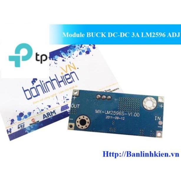 Mach hạ áp Module BUCK DC-DC 3A LM2596 ADJ