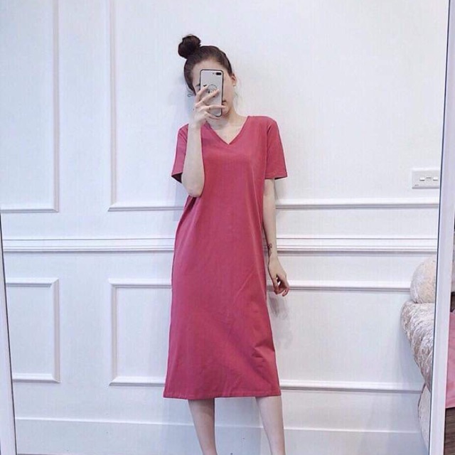 Váy cổ tim xoắn lực siêu hót