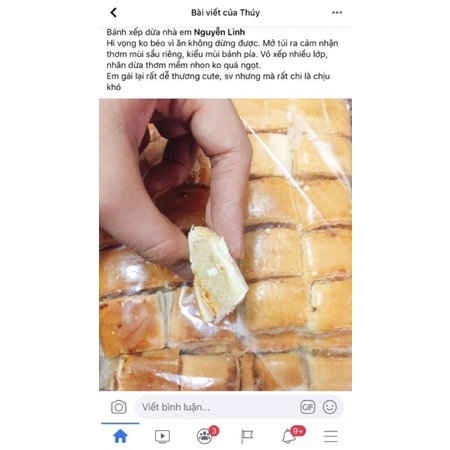 500gr BÁNH XẾP NHÂN DỪA NƯỚNG SÓC TRĂNG