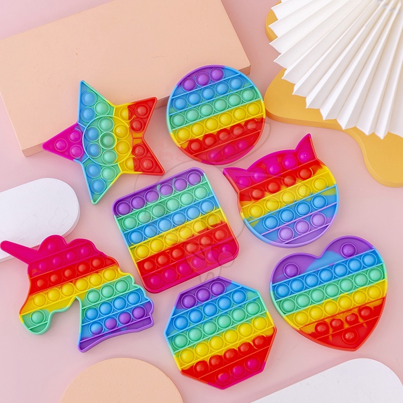 Random POP IT Giá Rẻ Nhất Fidget Bubble Sensory Toy Tiktok Móc Khóa Đồ Chơi Bấm Nút Giúp Giảm Căng Thẳng Hiệu Quả