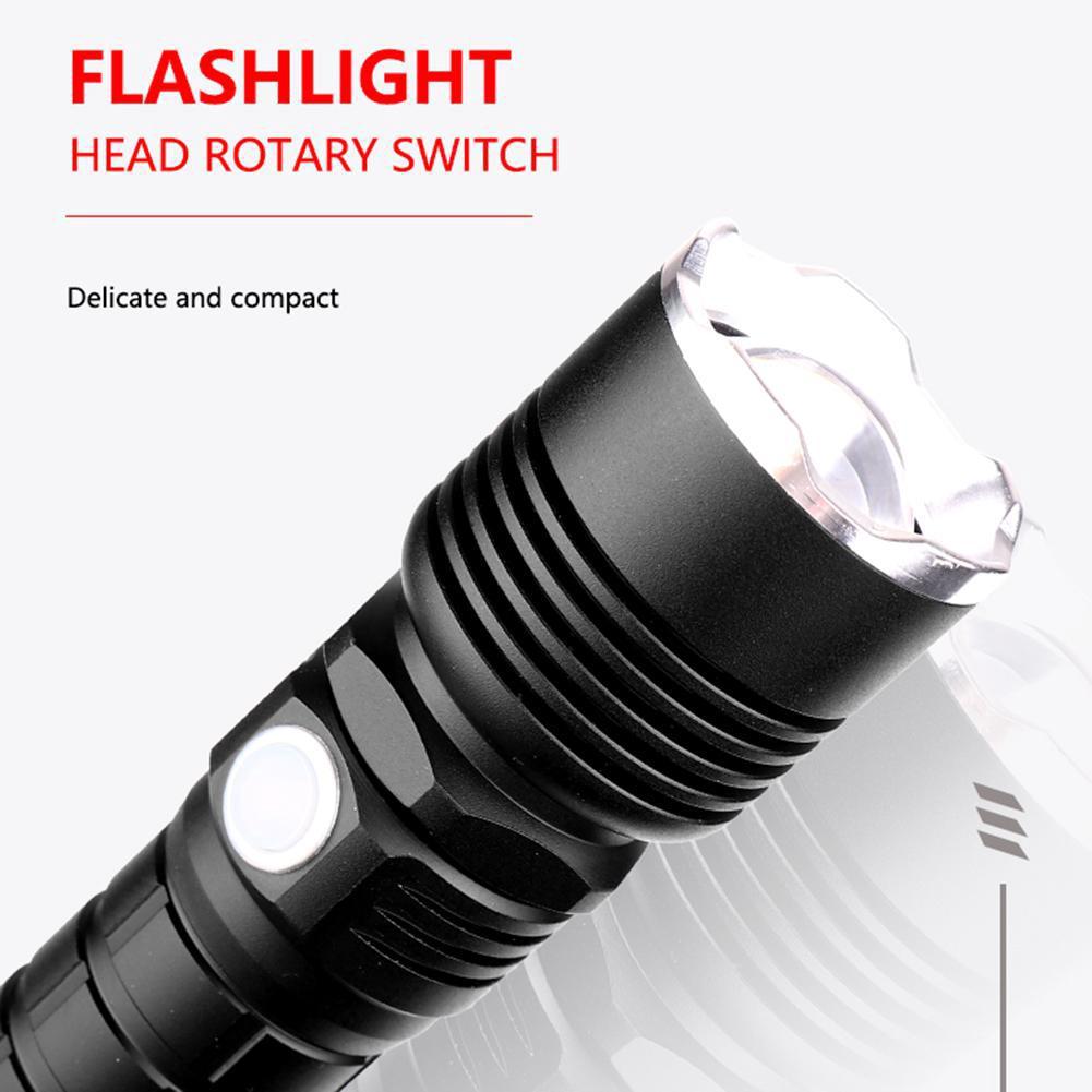 Tactical Flashlight LED Torch 5 Mode Light Hunting Ultra Bright Camping