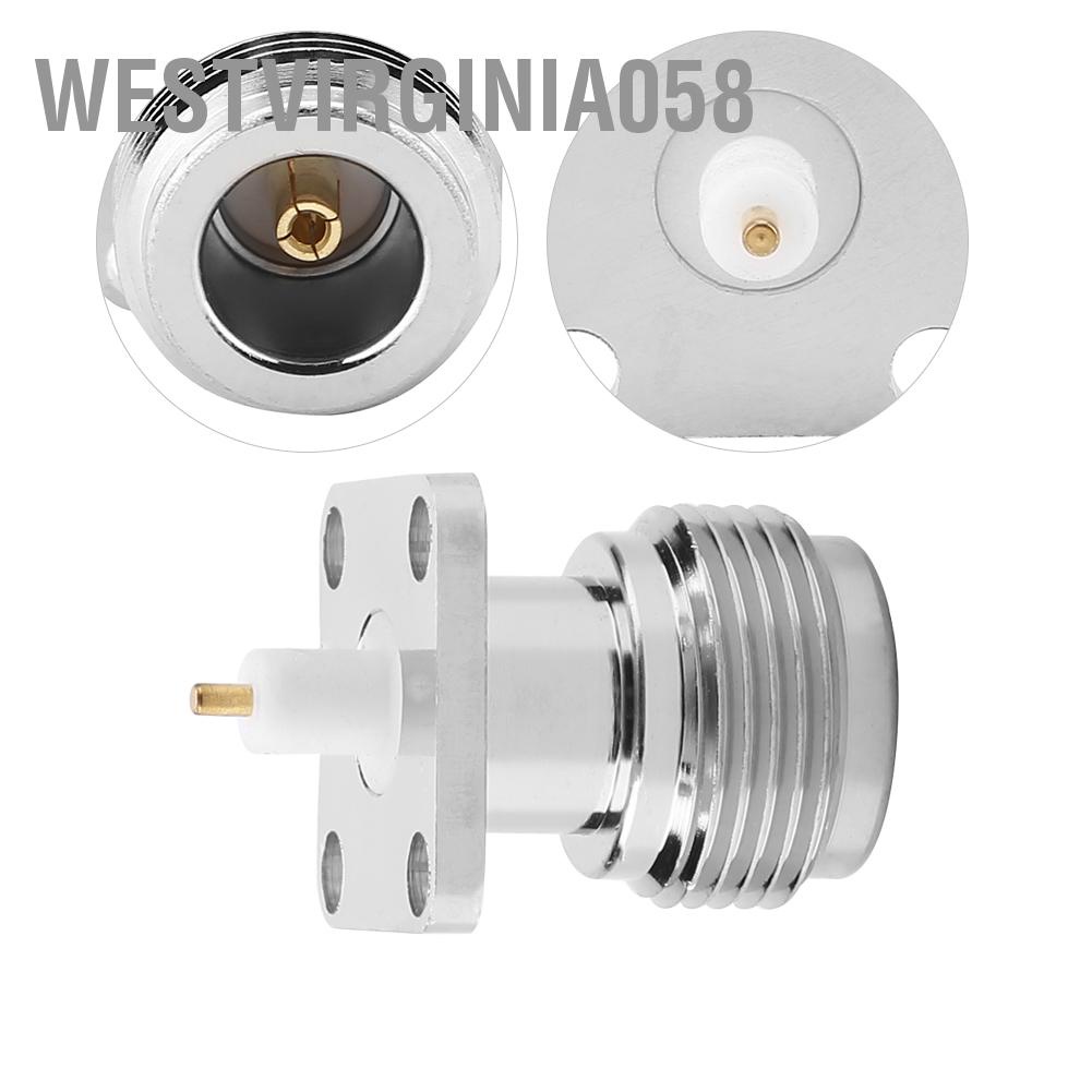 Có thể bán buôn  2 cái N-KFD-5N Jack nữ RF Kết nối đồng trục với mặt bích 17,5 * 17,5 Westvirginia058 Hàng giao ngay