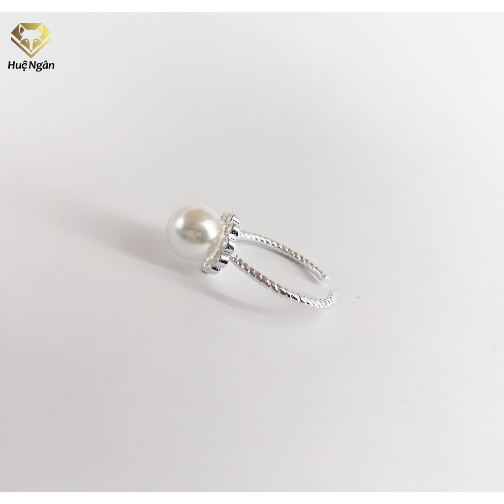 Nhẫn bạc Ý 925 Huệ Ngân - Hoa đại RR1397