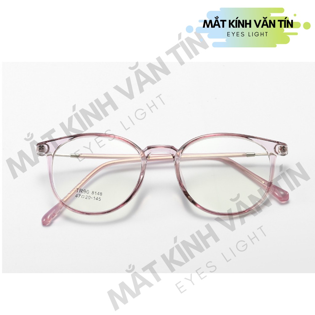 Gọng kính cận Eyes Light T8148 nam nữ mắt kính tròn càng nhựa pha kim loại nhiều màu | BigBuy360 - bigbuy360.vn