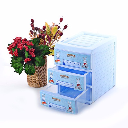 Tủ Nhựa Mini Doremi 3 Tầng Song Long - giao màu ngẫu nhiên