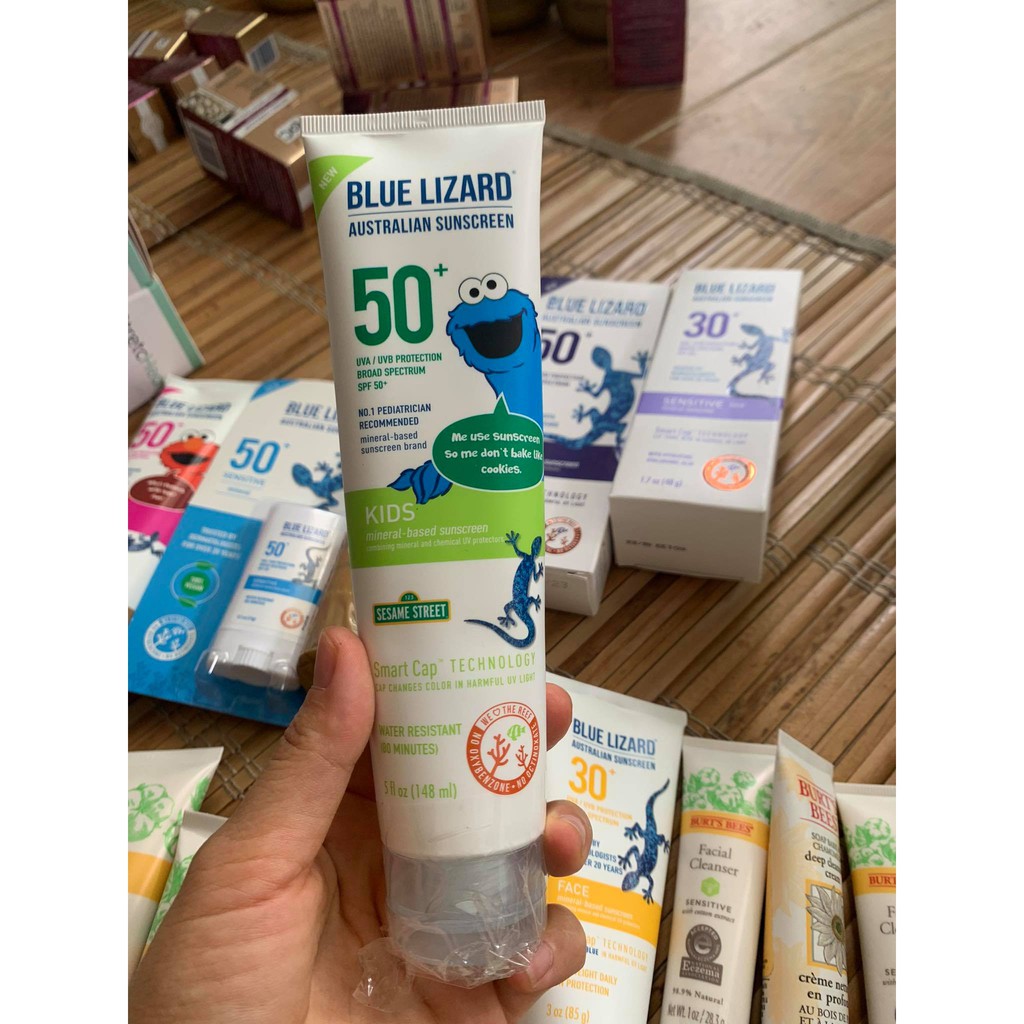 Kem chống nắng dành cho trẻ em SPF 50+ BLUE LIZARD 259ML/148ML
