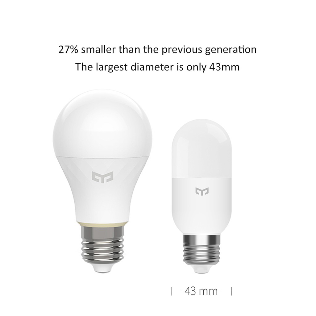 Bóng Đèn Thông Minh Xiaomi Yeelight E27 / E14 450 Lumens 4w Điều Khiển Từ Xa Qua App Mi Home