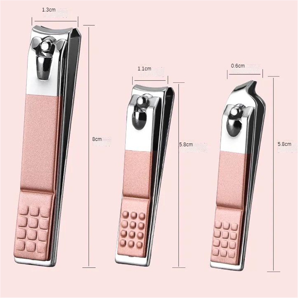 Dụng Cụ Cắt Móng Tay Mạ Vàng Hồng Bằng Thép Không Gỉ Tiện Dụng