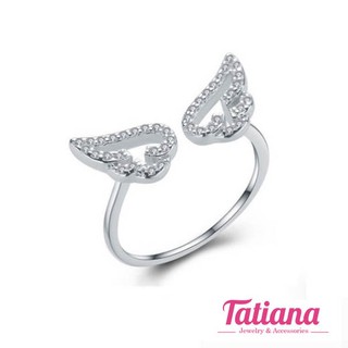 Nhẫn mạ bạc angel wings -Tatiana - n1002